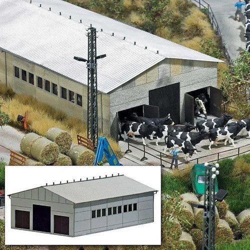 Busch 1410 concrete farm - concrete, shed