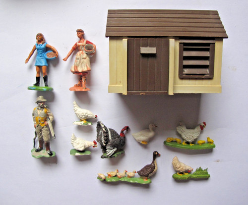 Britains farm hen - farm, house